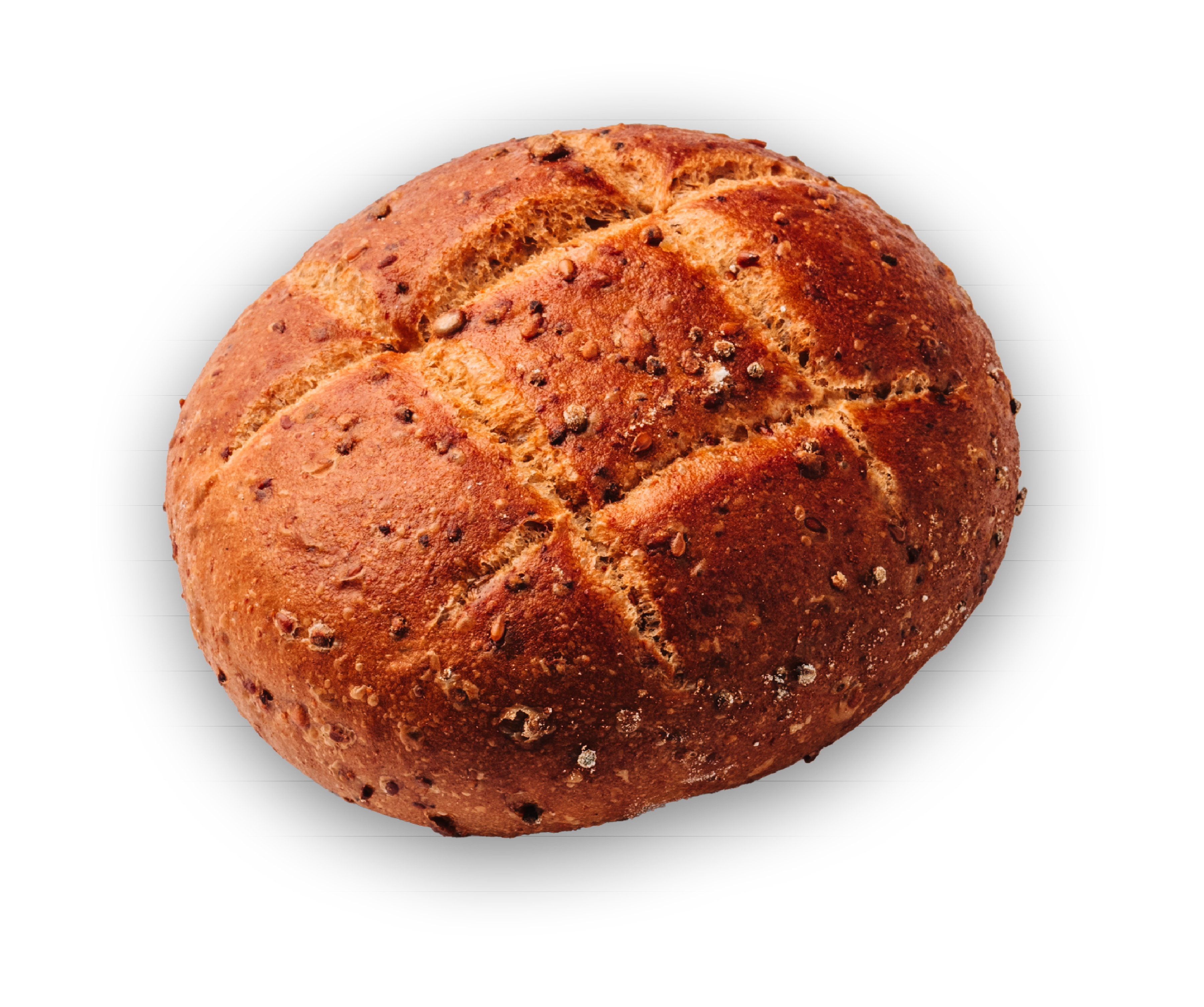 Bild eines Scheffels DInkelnbrötchens