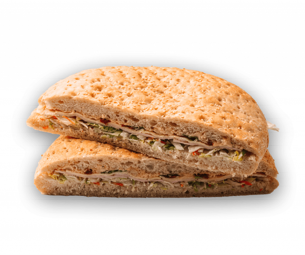 Bild eines Scheffels Scheffelini mit Hähnchen belegt