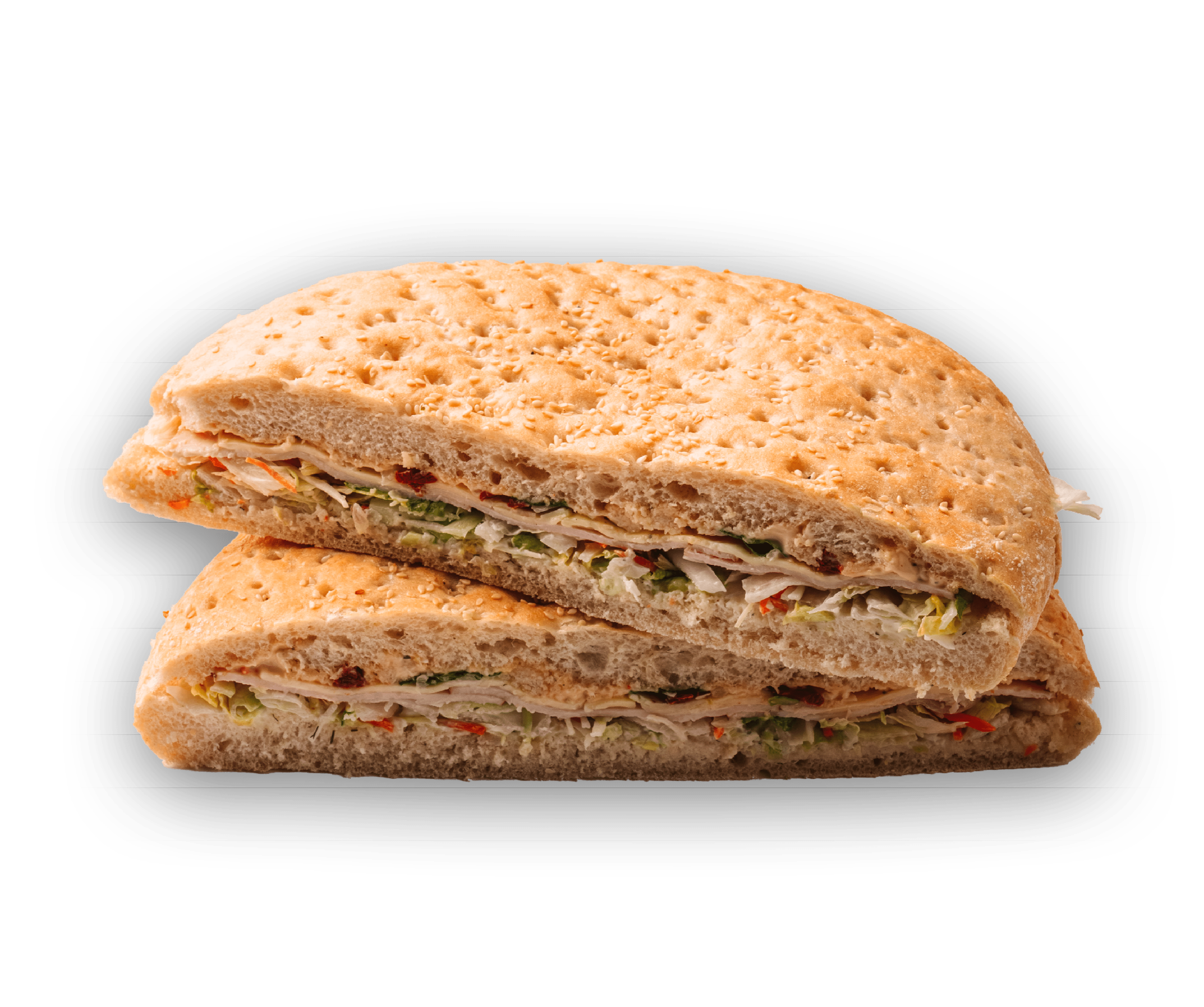 Bild eines Scheffels Scheffelini mit Hähnchen belegt